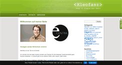Desktop Screenshot of kleofasz.de